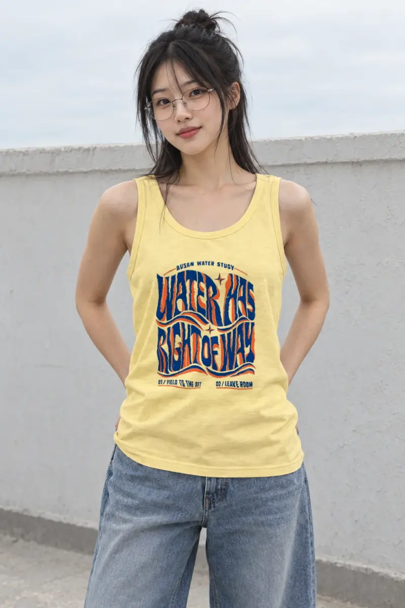 “Water Has Right of Way” Unisex Jersey Tank