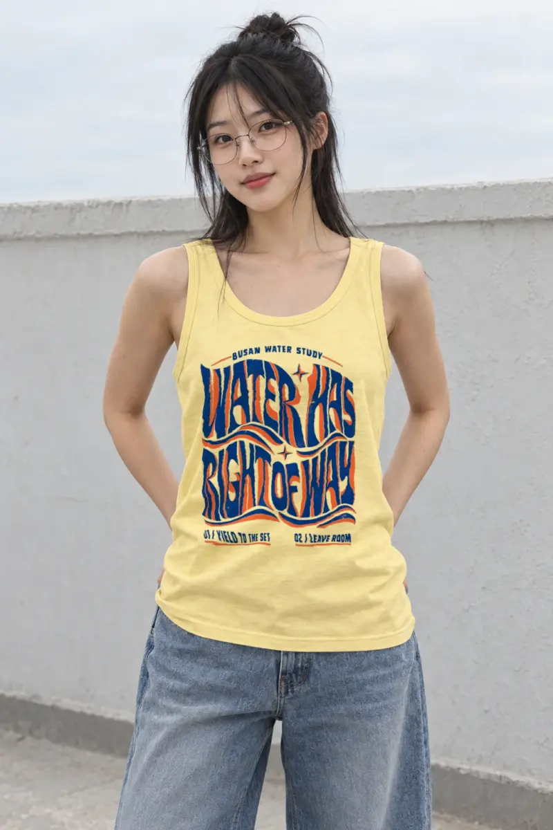 "Water Has Right of Way" Unisex Jersey Tank