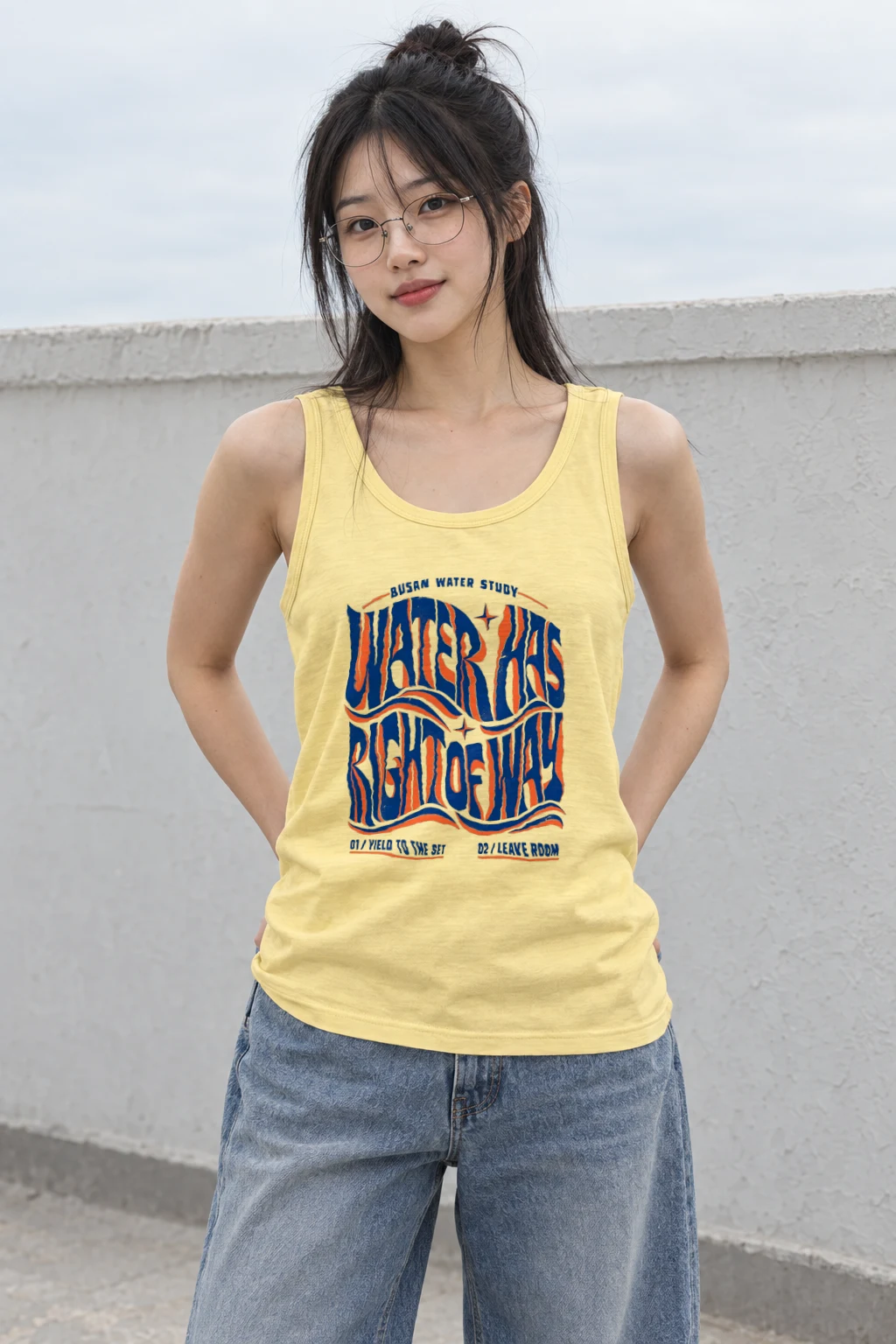 "Water Has Right of Way" Unisex Jersey Tank