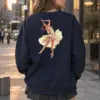 "Watercolor Ballet Leap" Heavy Blend Unisex Crewneck Sweatshirt | Gildan 18000