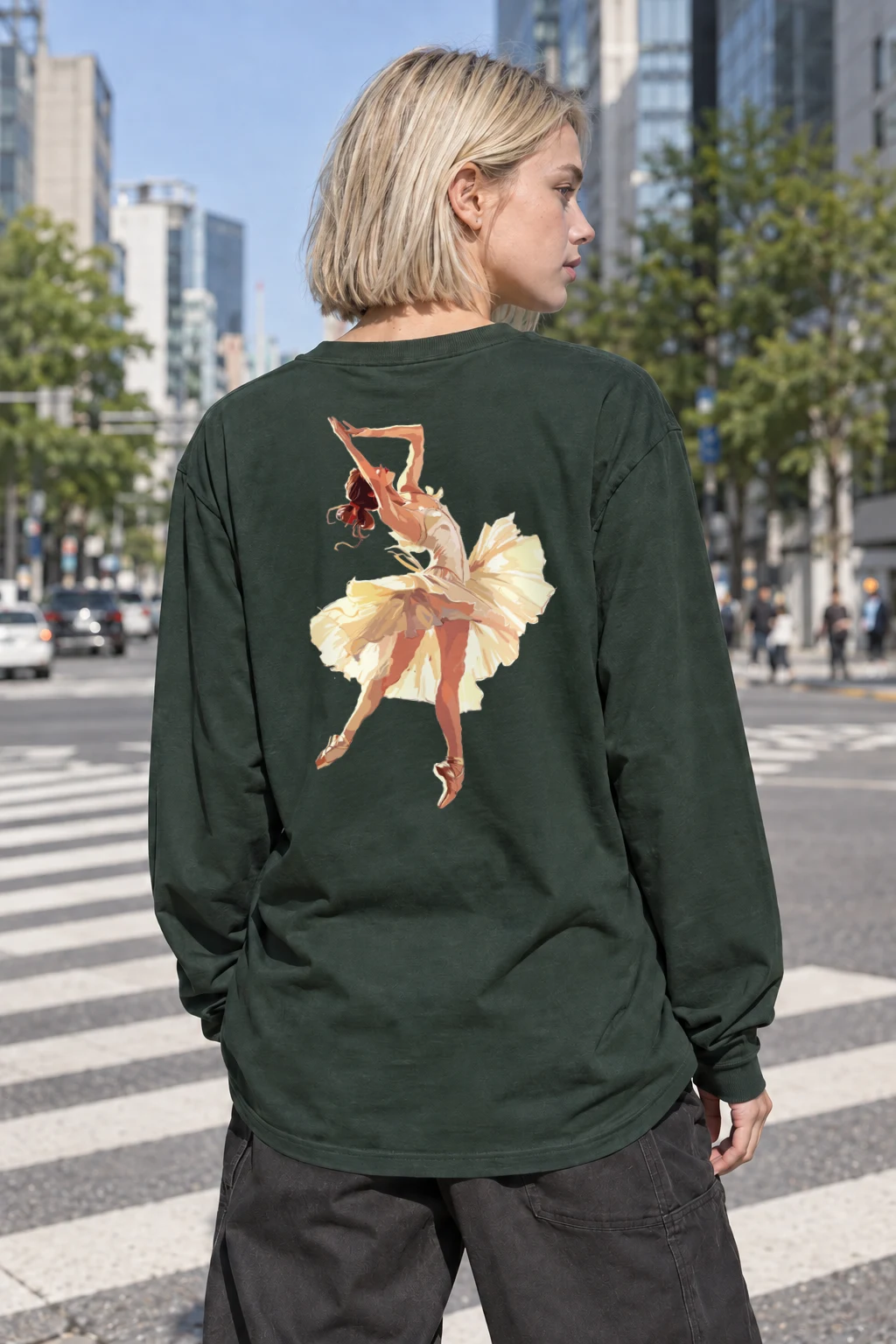 "Watercolor Leap" Unisex Longsleeve T-shirt | Gildan 2400