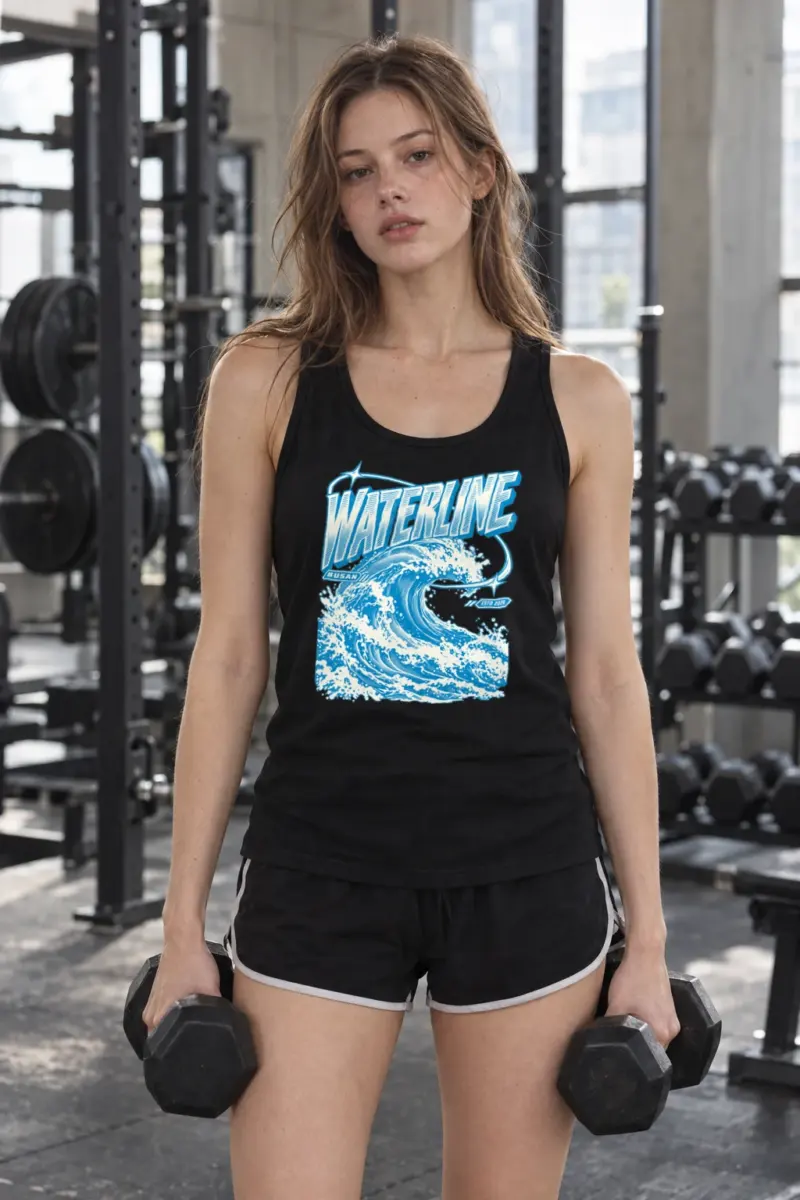 "Waterline Busan" Unisex Jersey Tank