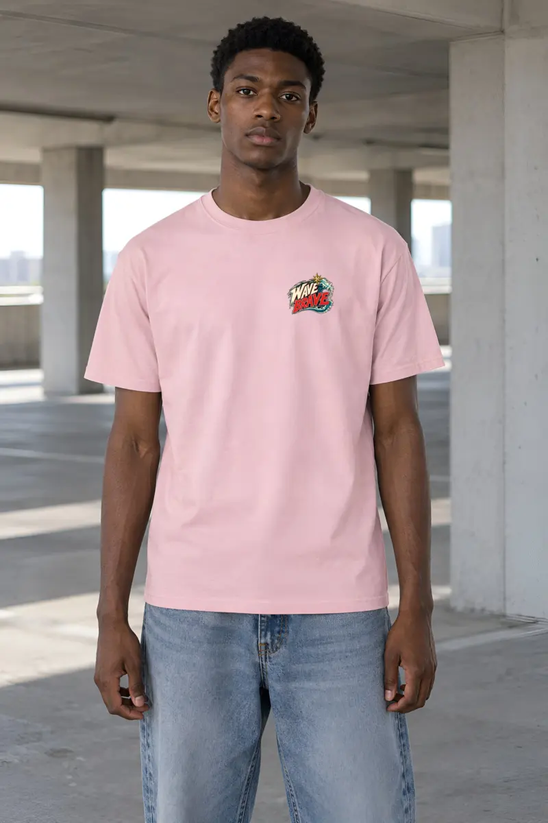 "Wave Brave" Heavyweight Unisex Crewneck T-shirt