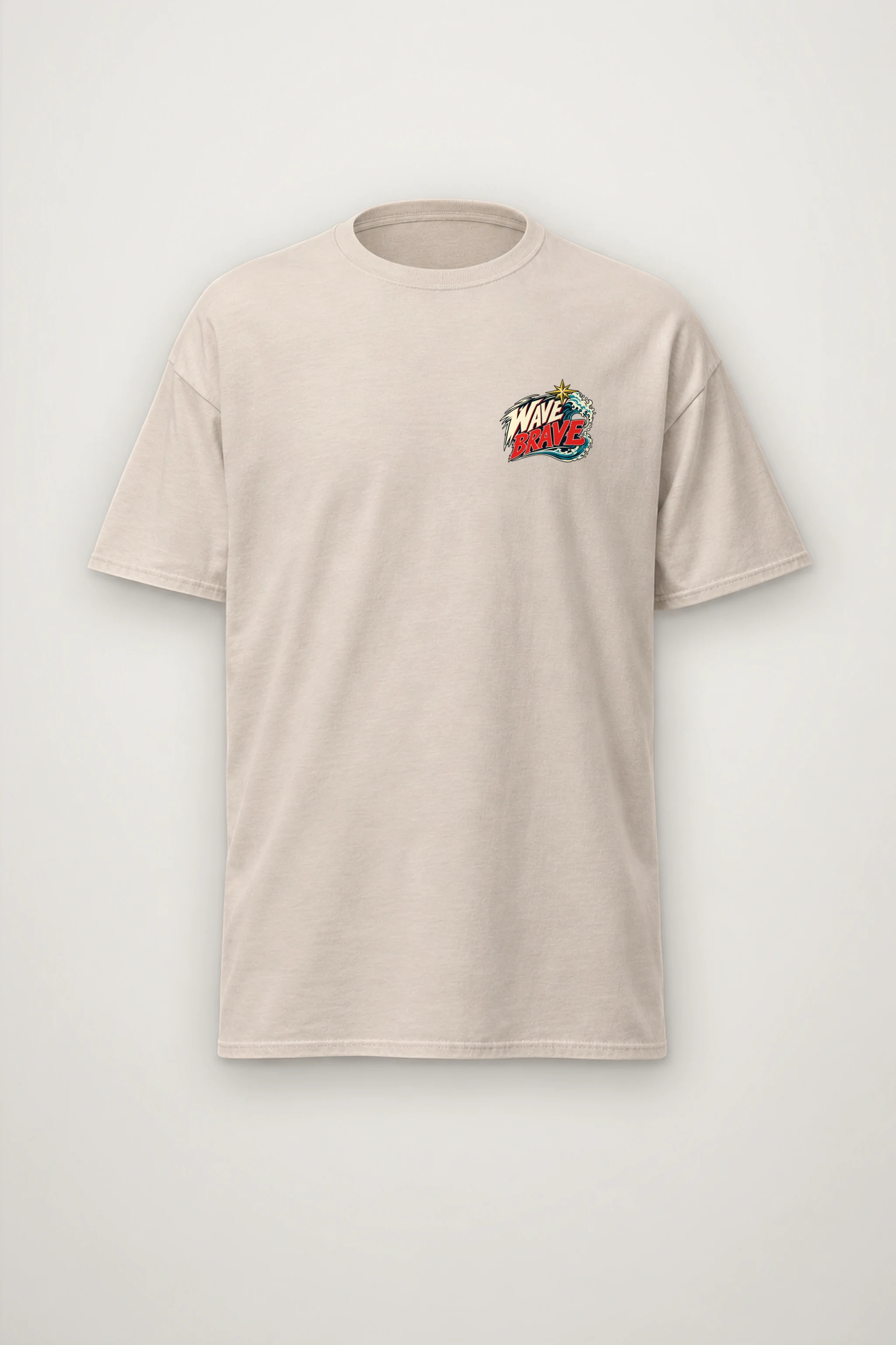 "Wave Brave" Heavyweight Unisex Crewneck T-shirt