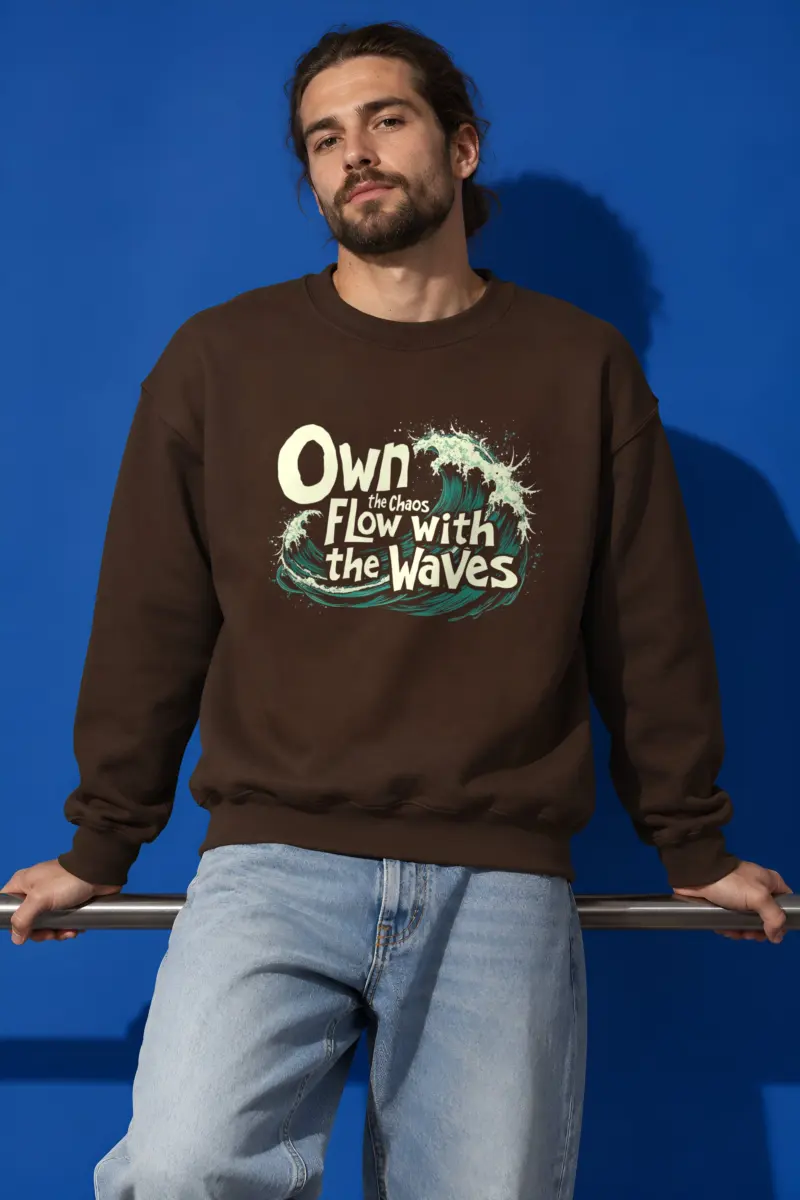 "Wave State" Heavy Blend Unisex Crewneck Sweatshirt