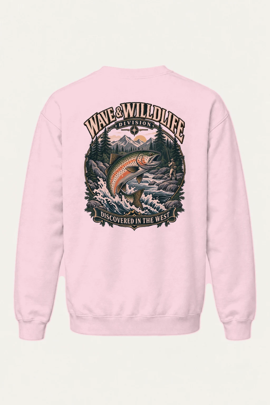 "Wave & Wildlife Division" Heavy Blend Unisex Crewneck Sweatshirt | Gildan 18000
