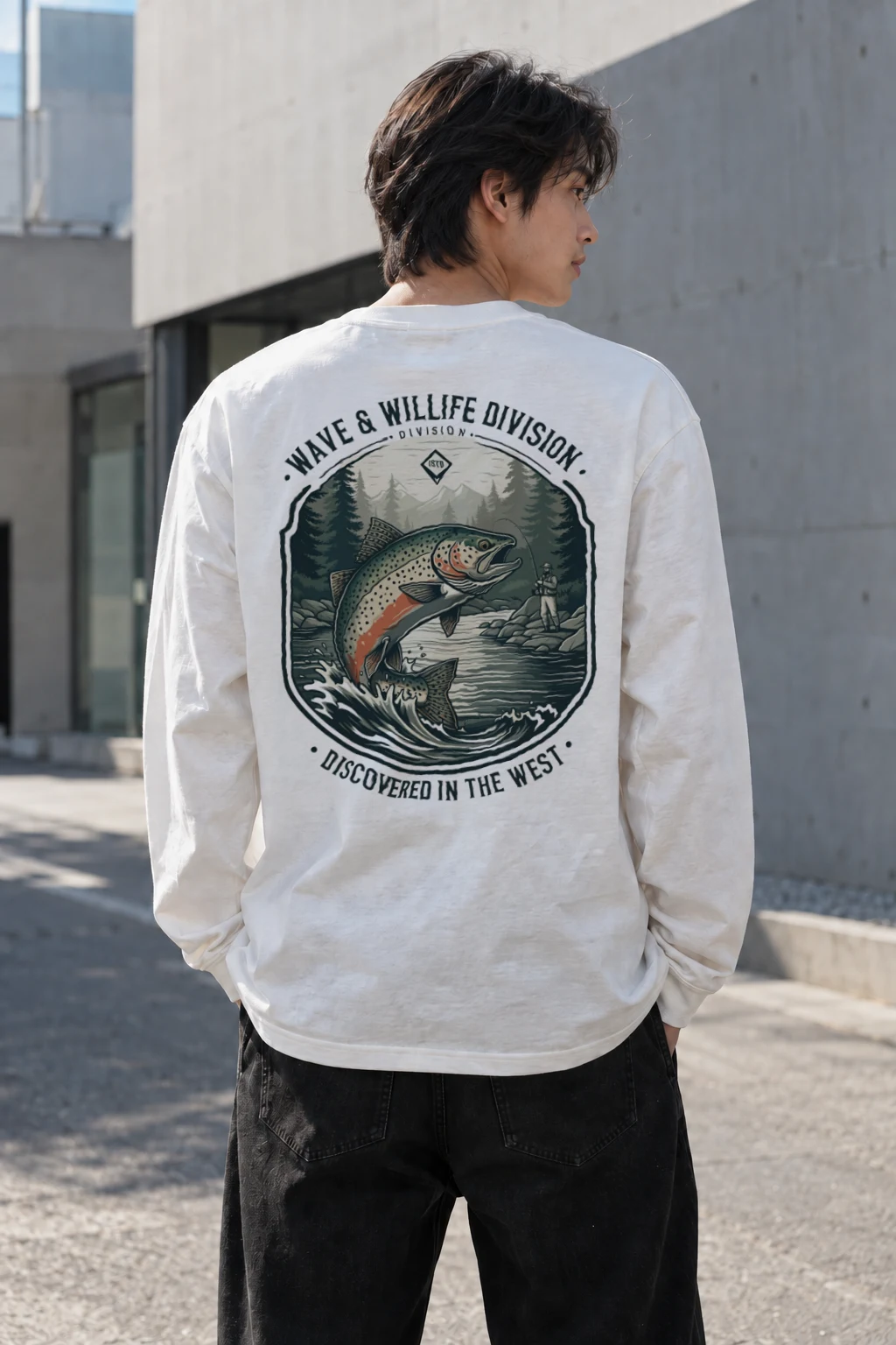 "Wave & Wildlife Division" Unisex Longsleeve T-shirt | Gildan 2400