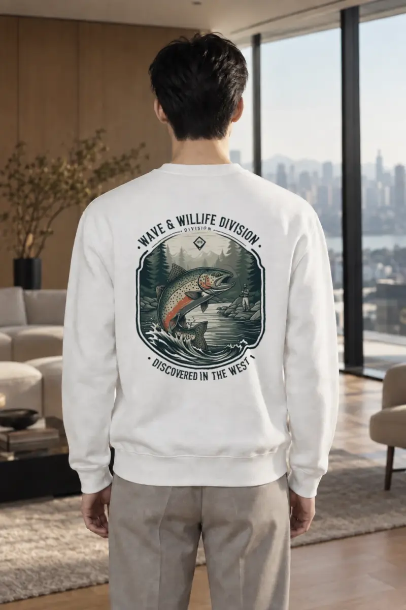 "Wave & Wildlife" Heavy Blend Unisex Crewneck Sweatshirt | Gildan 18000