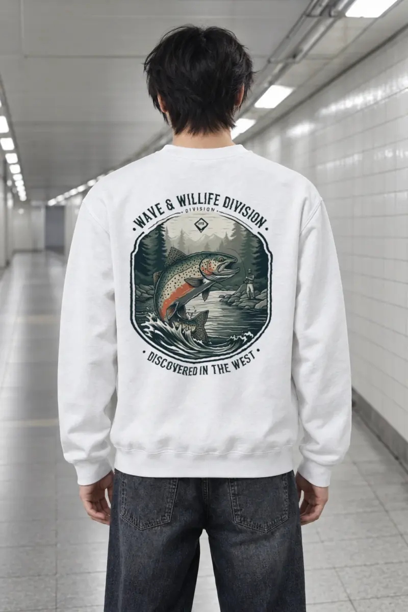 "Wave & Wildlife" Heavy Blend Unisex Crewneck Sweatshirt | Gildan 18000