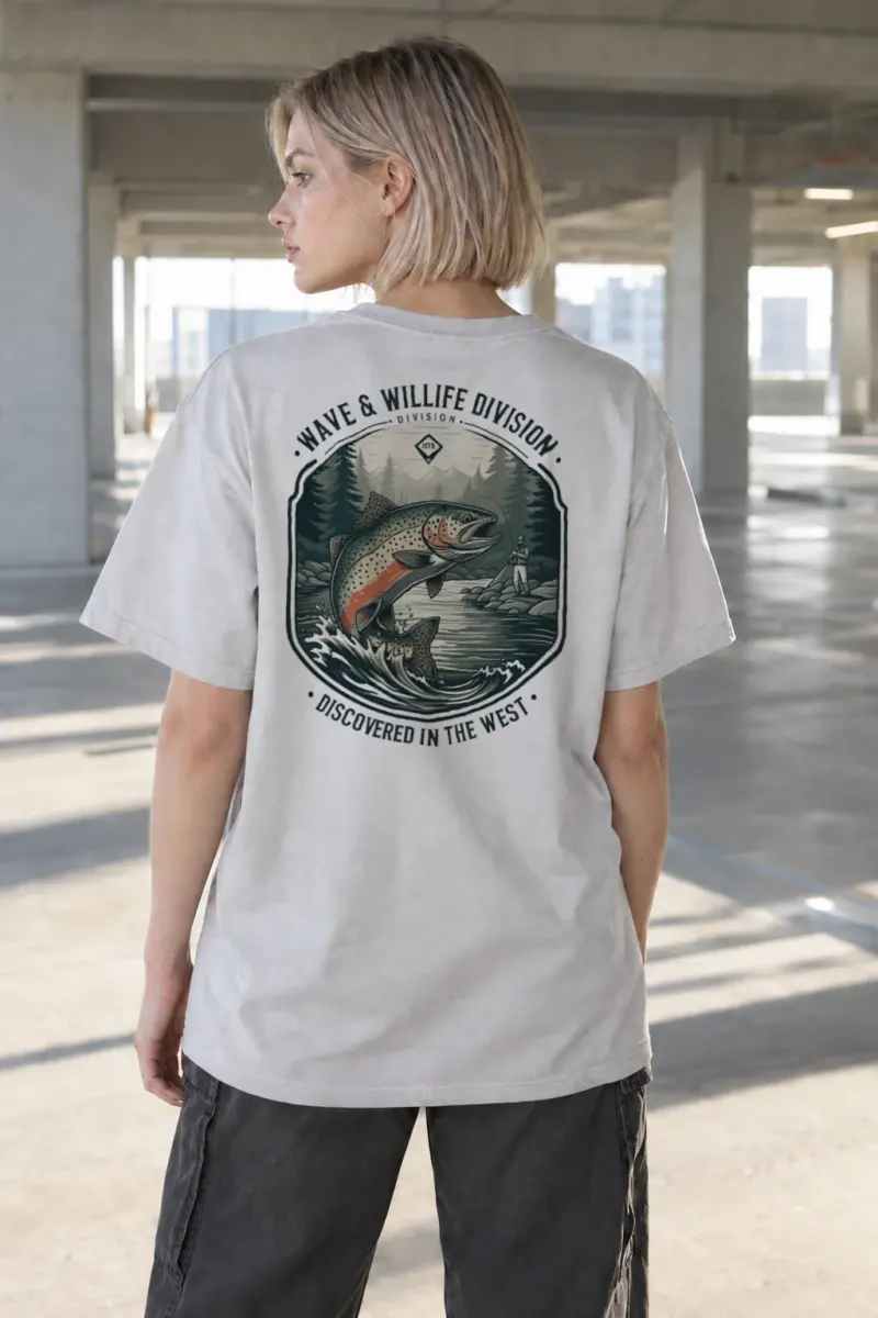 "Wave & Wildlife" Heavyweight Unisex Crewneck T-shirt | Gildan 5000