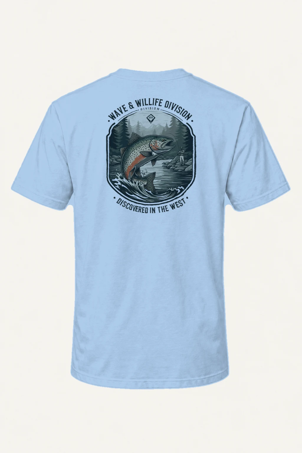 "Wave & Wildlife" Heavyweight Unisex Crewneck T-shirt | Gildan 5000