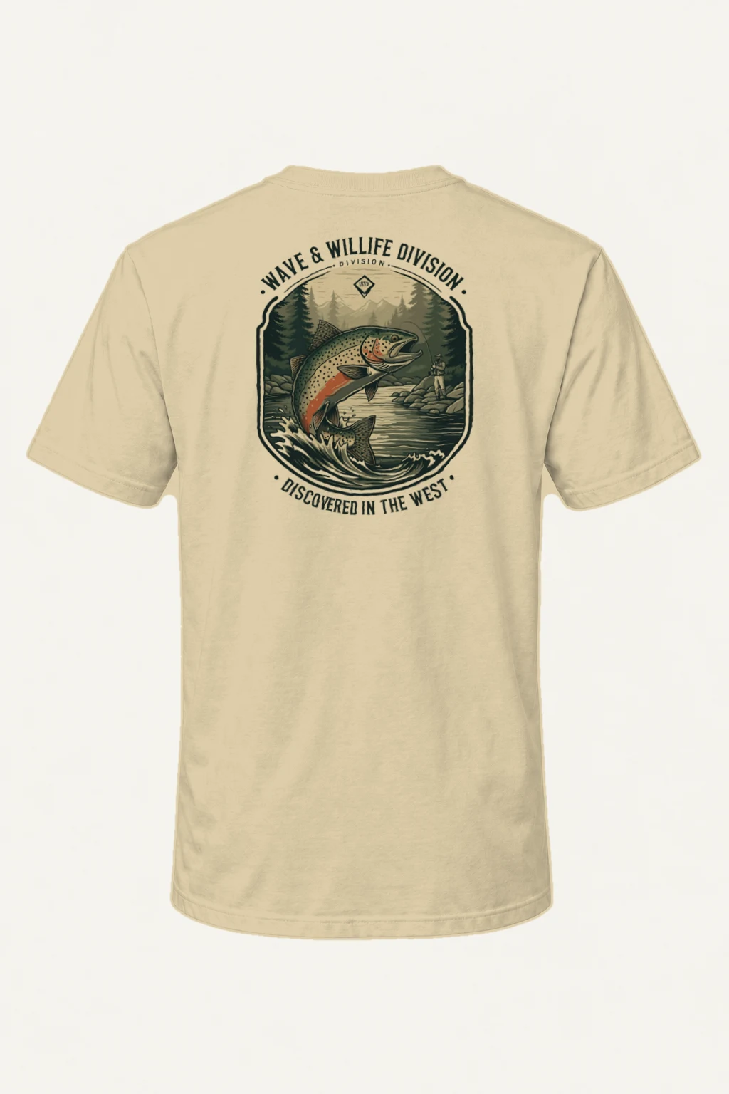 "Wave & Wildlife" Heavyweight Unisex Crewneck T-shirt | Gildan 5000