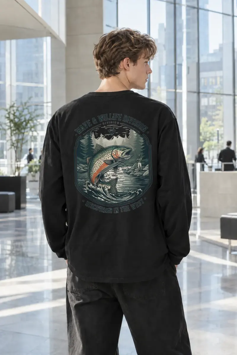 "Wave & Wildlife" Unisex Longsleeve T-shirt | Gildan 2400