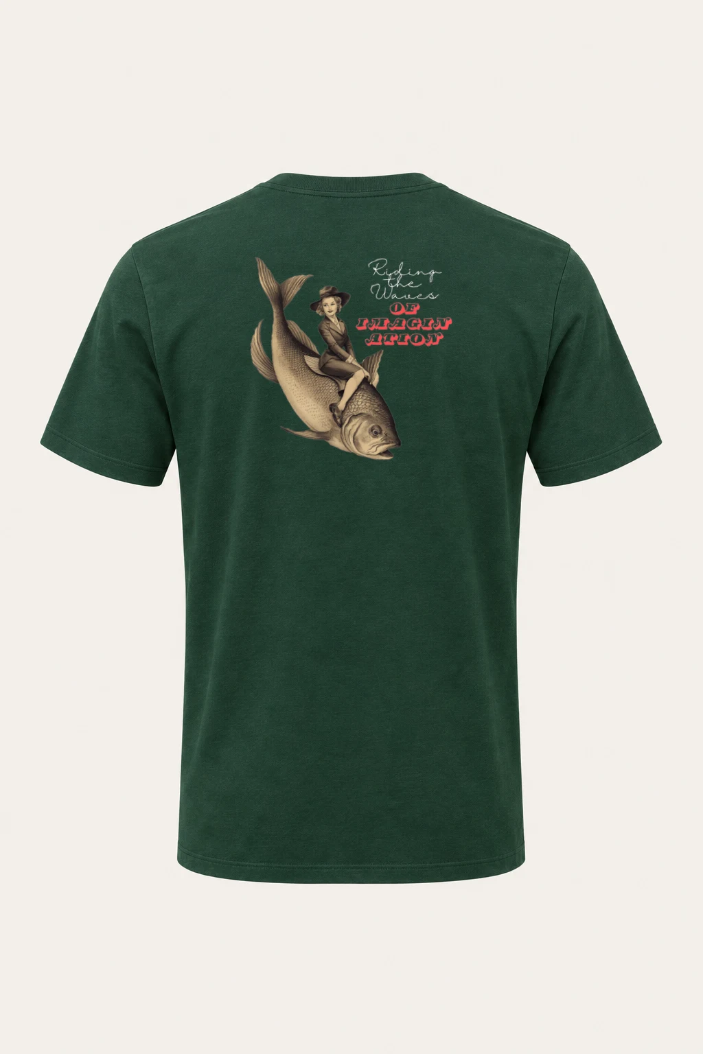 "Waves Of Imagination" Heavyweight Unisex Crewneck T-shirt | Gildan 5000