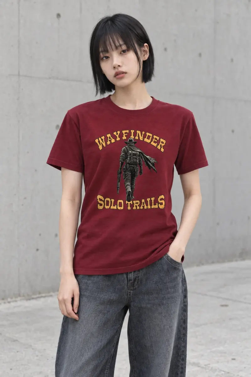 "Wayfinder Solo Trails" Heavyweight Unisex Crewneck T-shirt