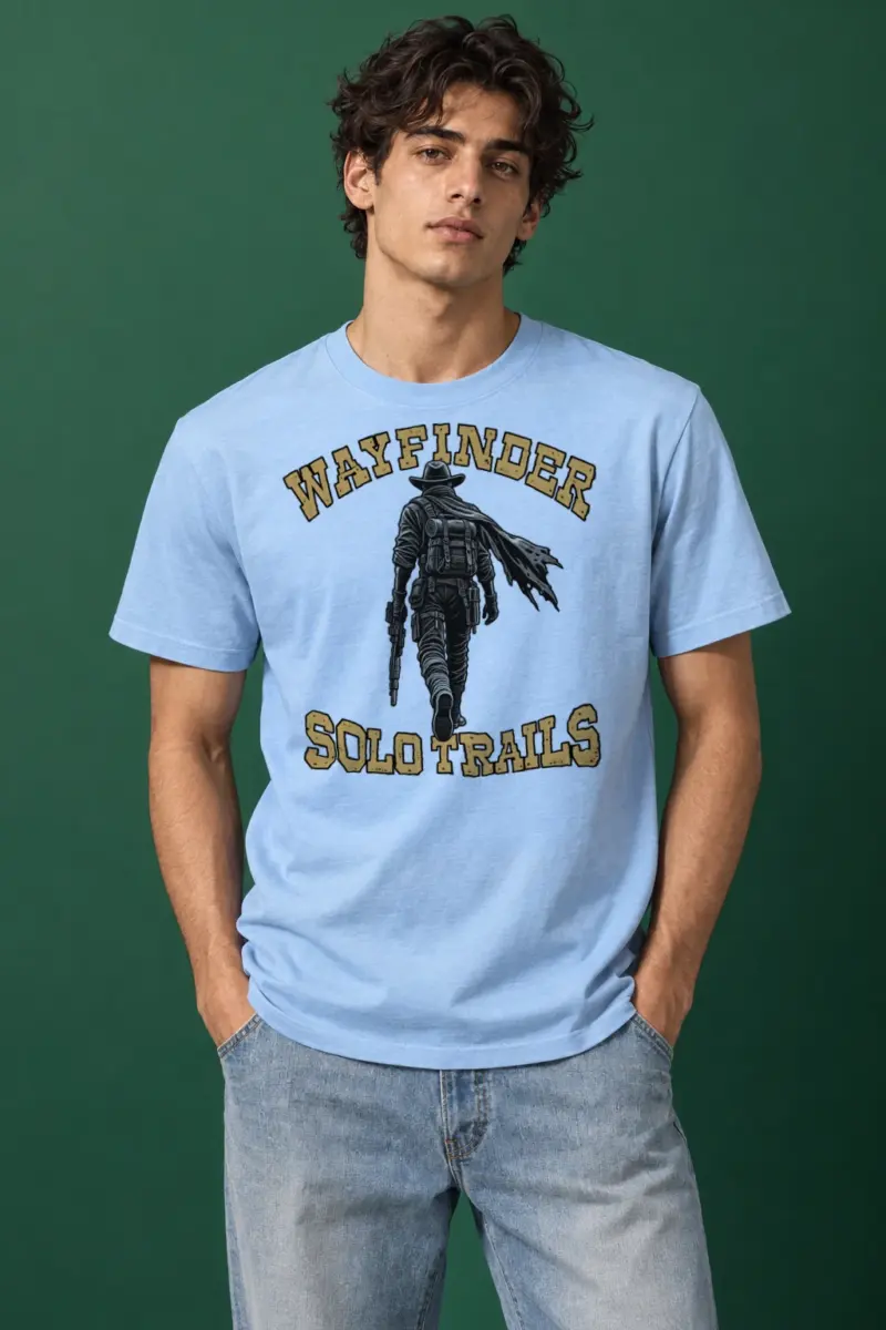 "Wayfinder Solo Trails" Heavyweight Unisex Crewneck T-shirt | Gildan 5000