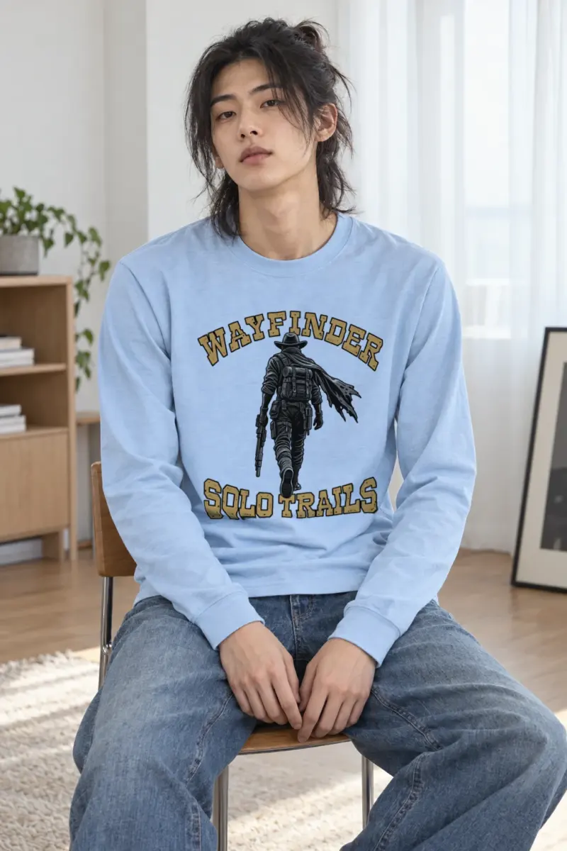 "Wayfinder Solo Trails" Unisex Longsleeve T-shirt | Gildan 2400