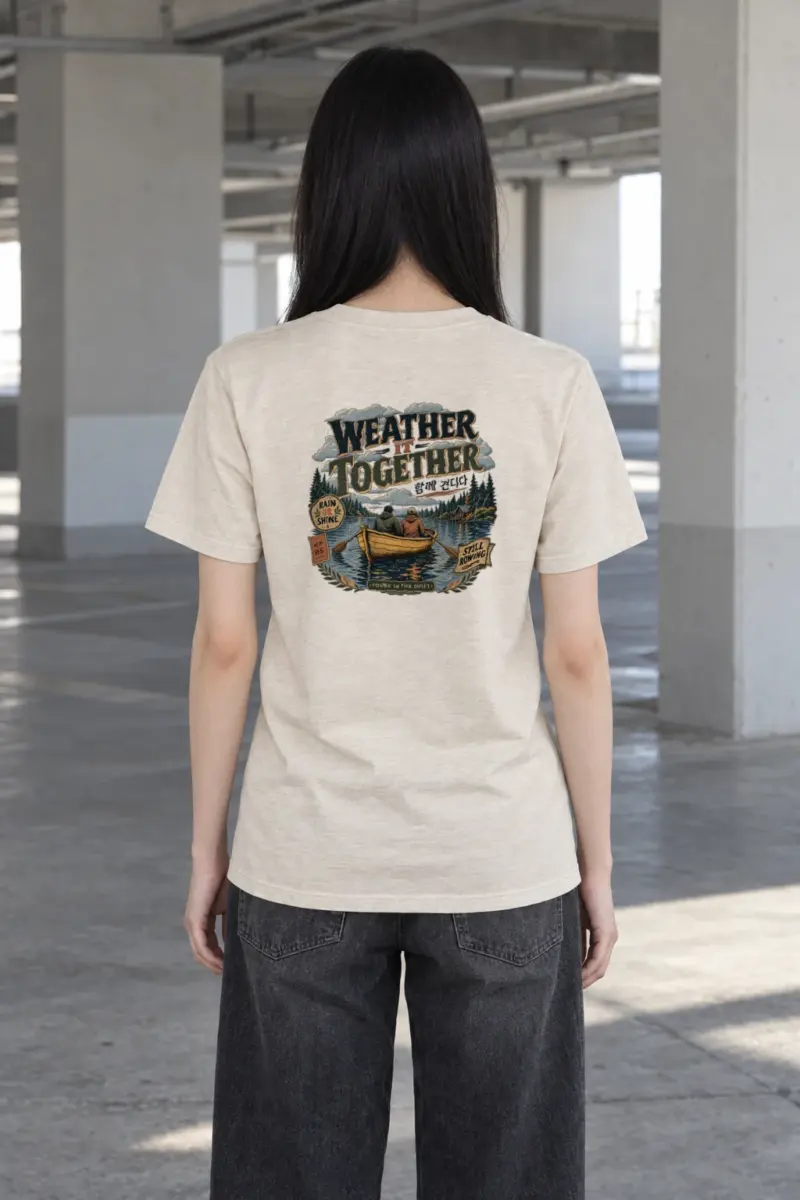 "Weather It Together" Heavyweight Unisex Crewneck T-shirt