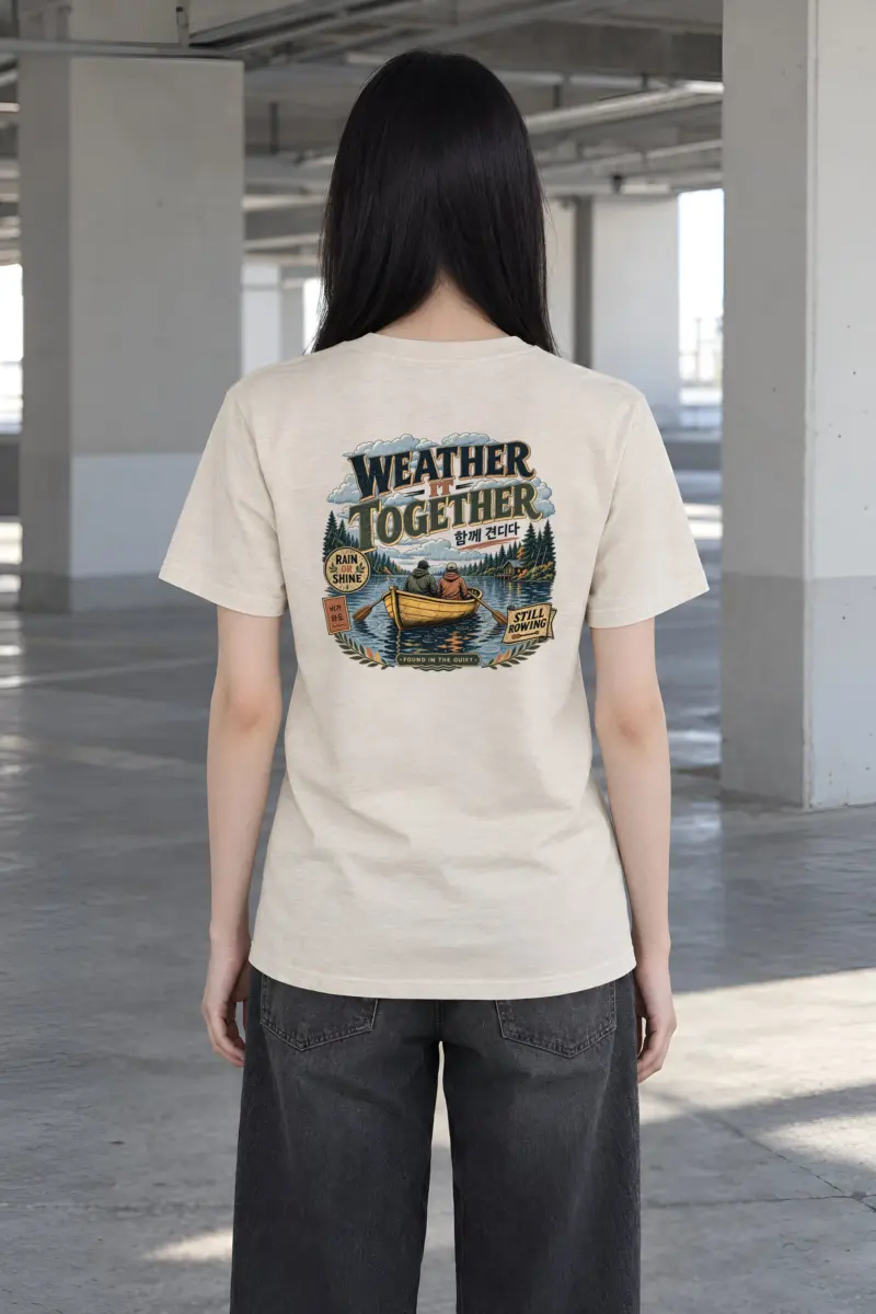 "Weather It Together" Heavyweight Unisex Crewneck T-shirt