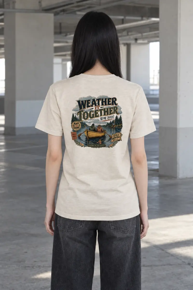 "Weather It Together" Heavyweight Unisex Crewneck T-shirt