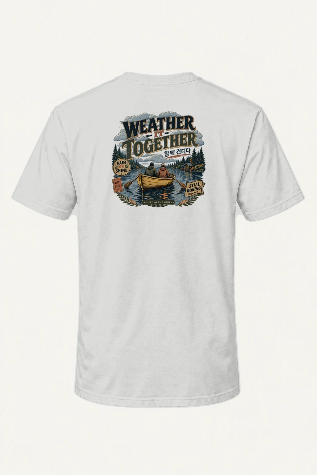 "Weather It Together" Heavyweight Unisex Crewneck T-shirt | Gildan 5000