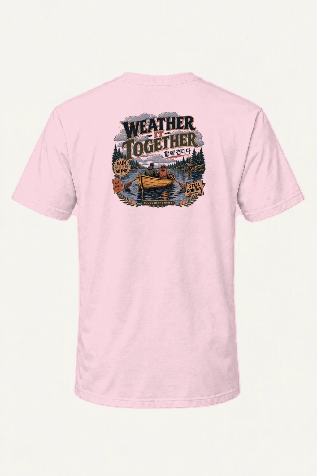 "Weather It Together" Heavyweight Unisex Crewneck T-shirt | Gildan 5000