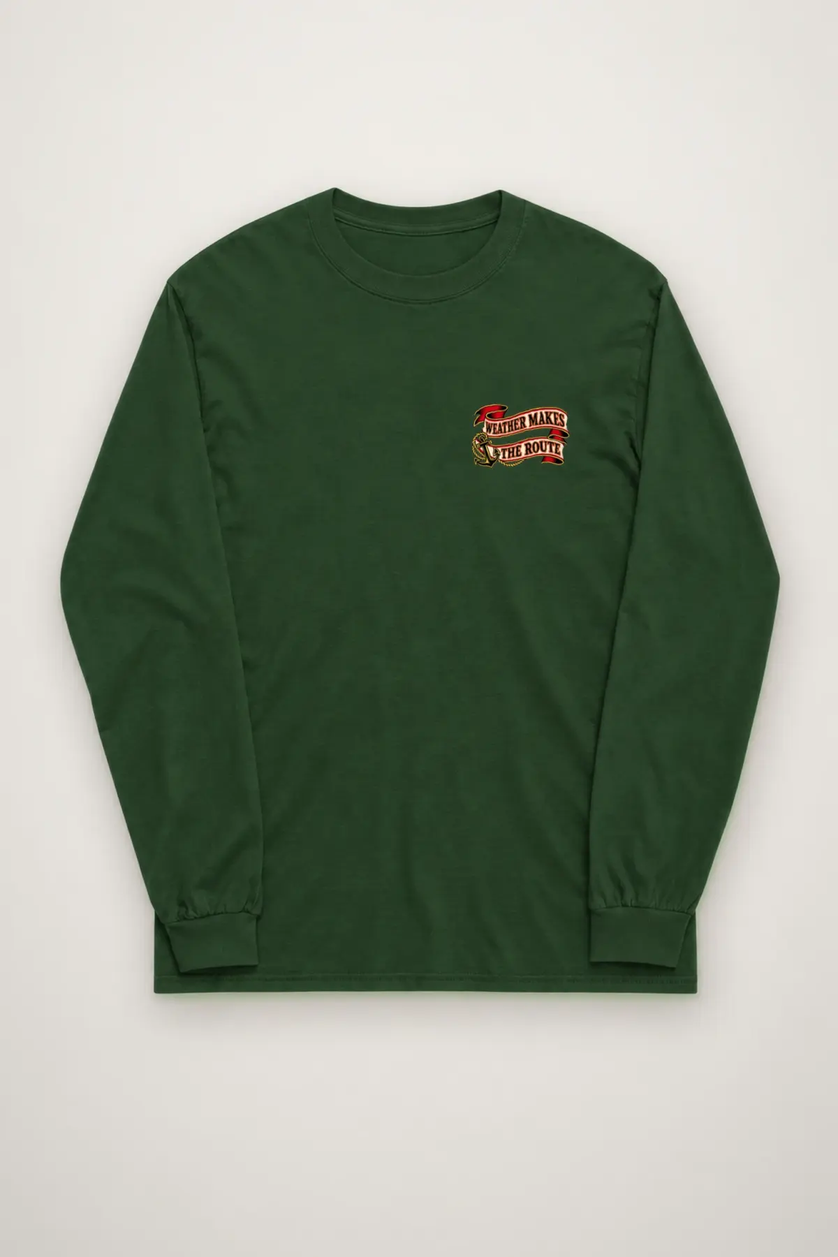 "Weather Makes the Route" Unisex Longsleeve T-shirt