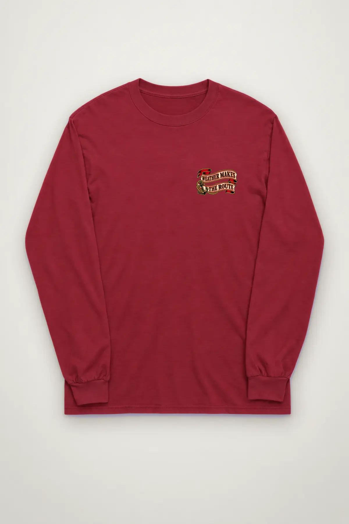 "Weather Makes the Route" Unisex Longsleeve T-shirt