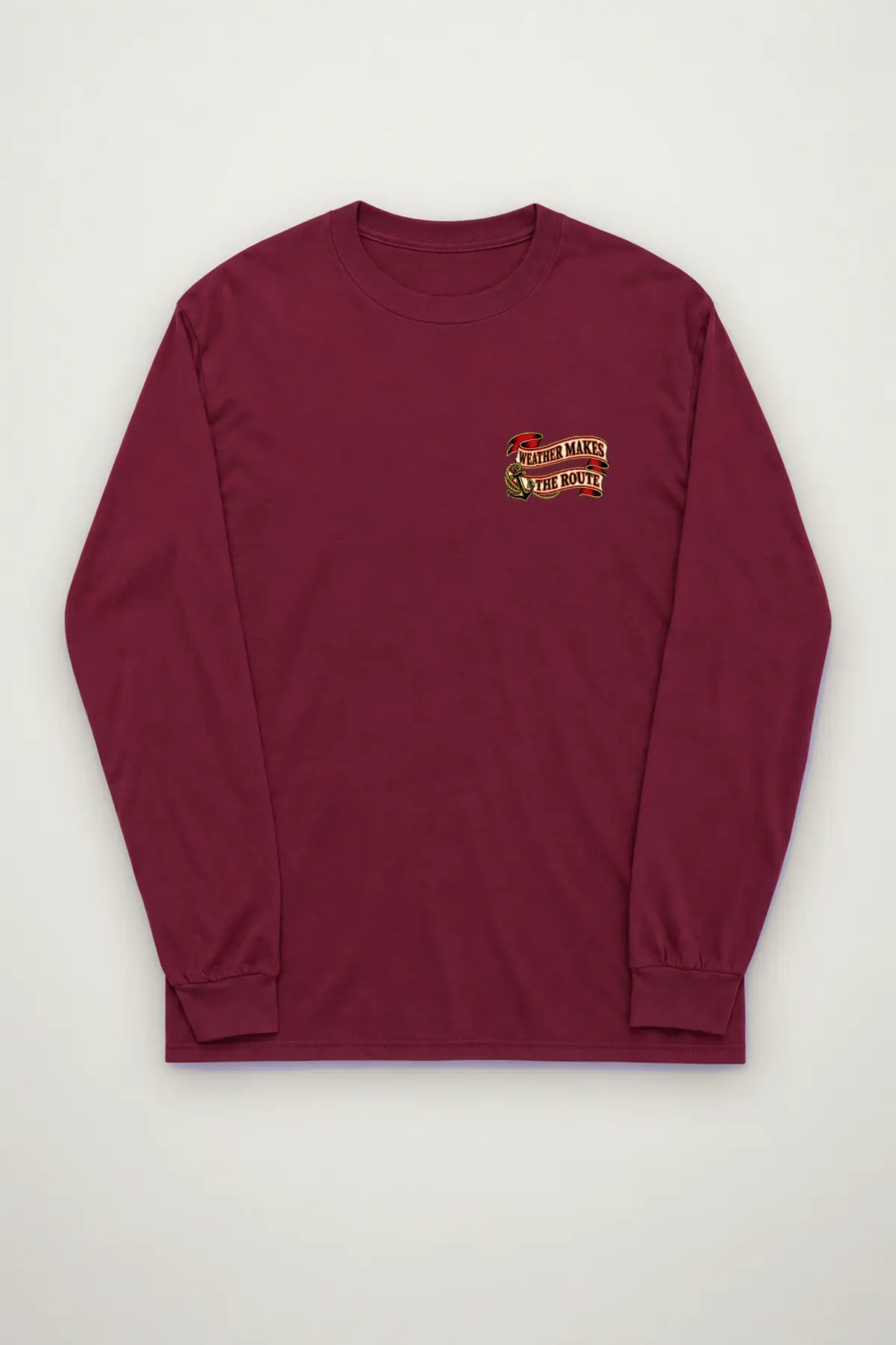 "Weather Makes the Route" Unisex Longsleeve T-shirt