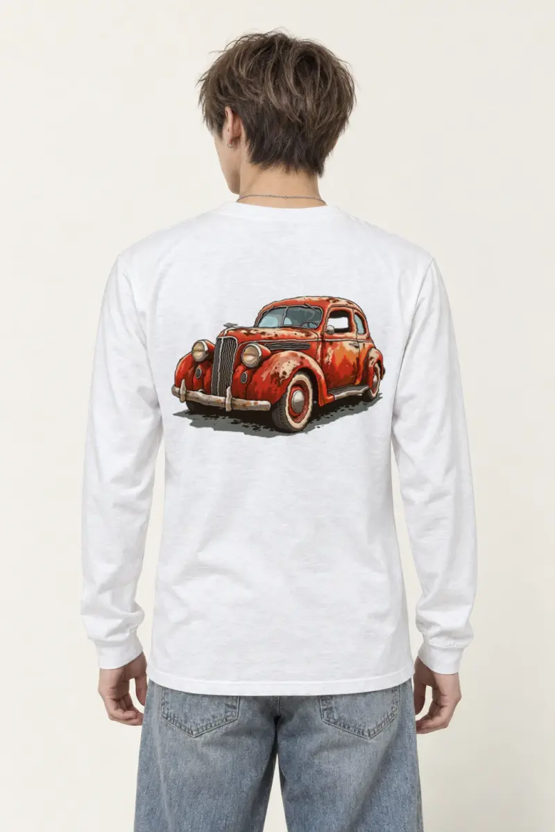 "Weathered Red Classic" Unisex Longsleeve T-shirt