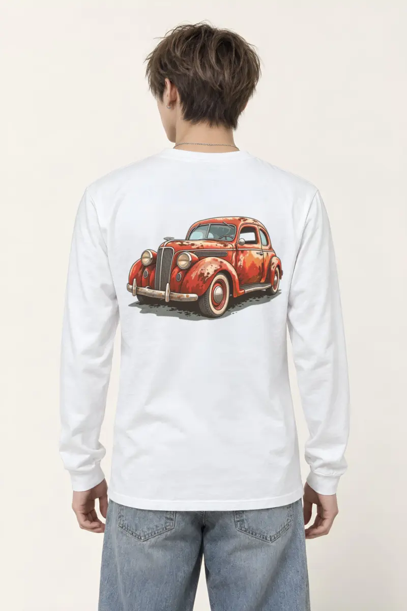 "Weathered Red Classic" Unisex Longsleeve T-shirt