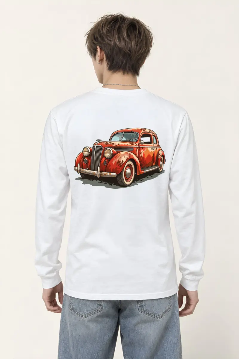 "Weathered Red Classic" Unisex Longsleeve T-shirt