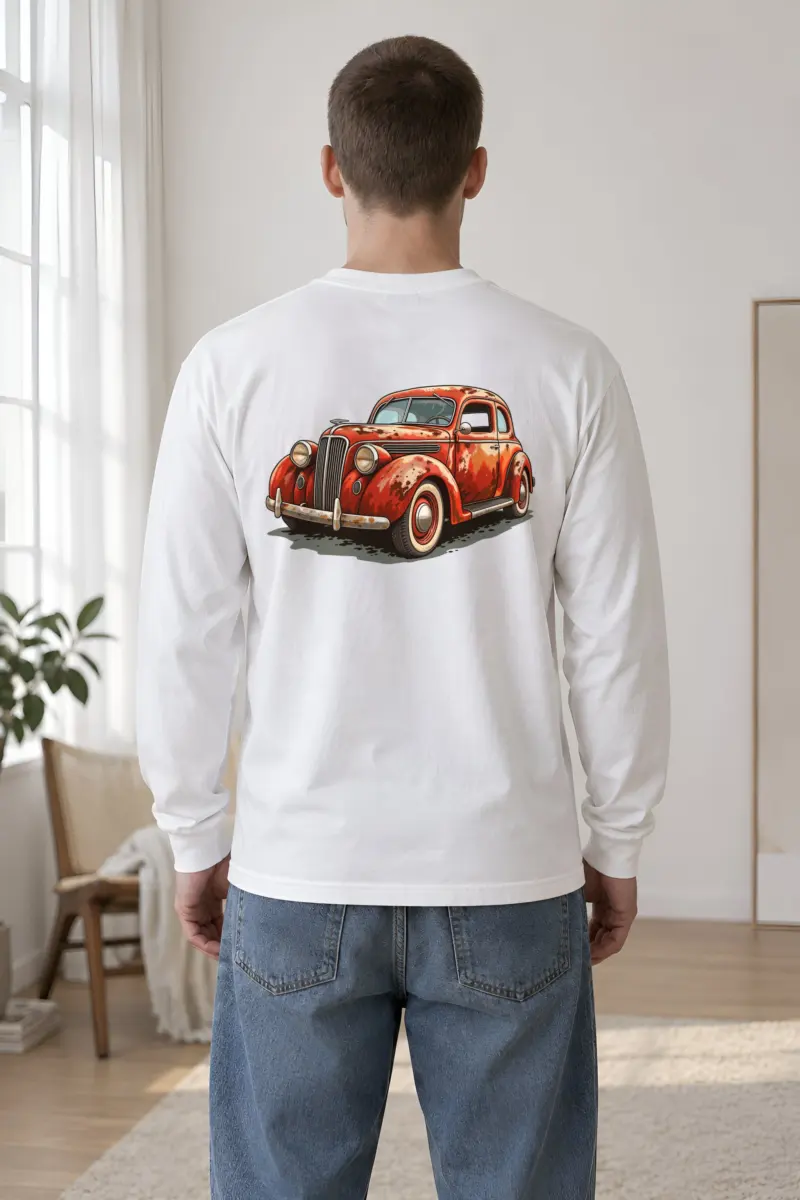 "Weathered Red Classic" Unisex Longsleeve T-shirt