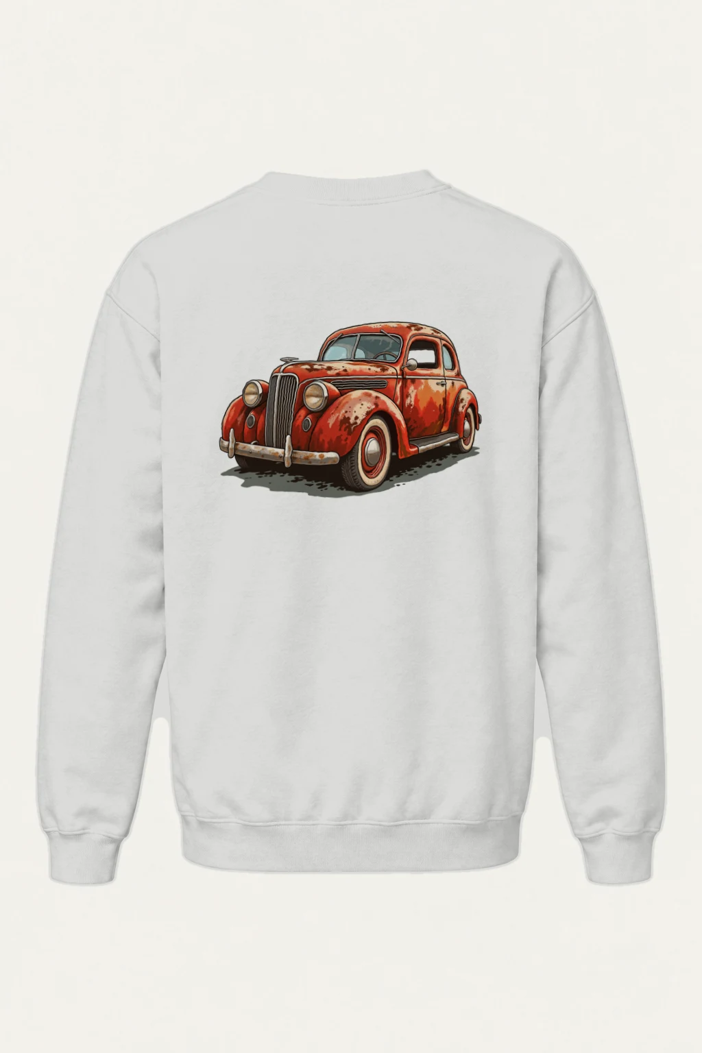 "Weathered Red Cruiser" Heavy Blend Unisex Crewneck Sweatshirt | Gildan 18000