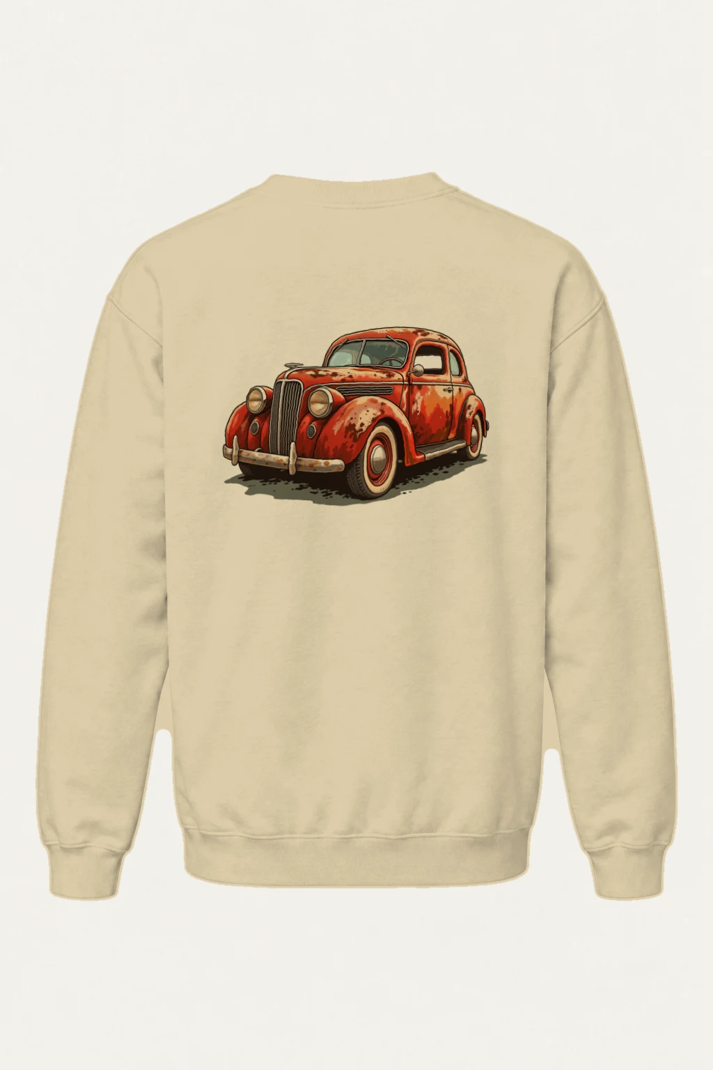 "Weathered Red Cruiser" Heavy Blend Unisex Crewneck Sweatshirt | Gildan 18000