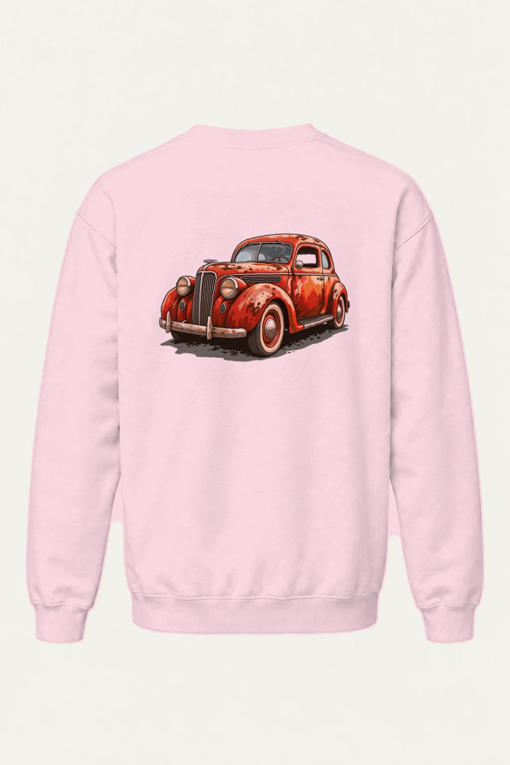 "Weathered Red Cruiser" Heavy Blend Unisex Crewneck Sweatshirt | Gildan 18000