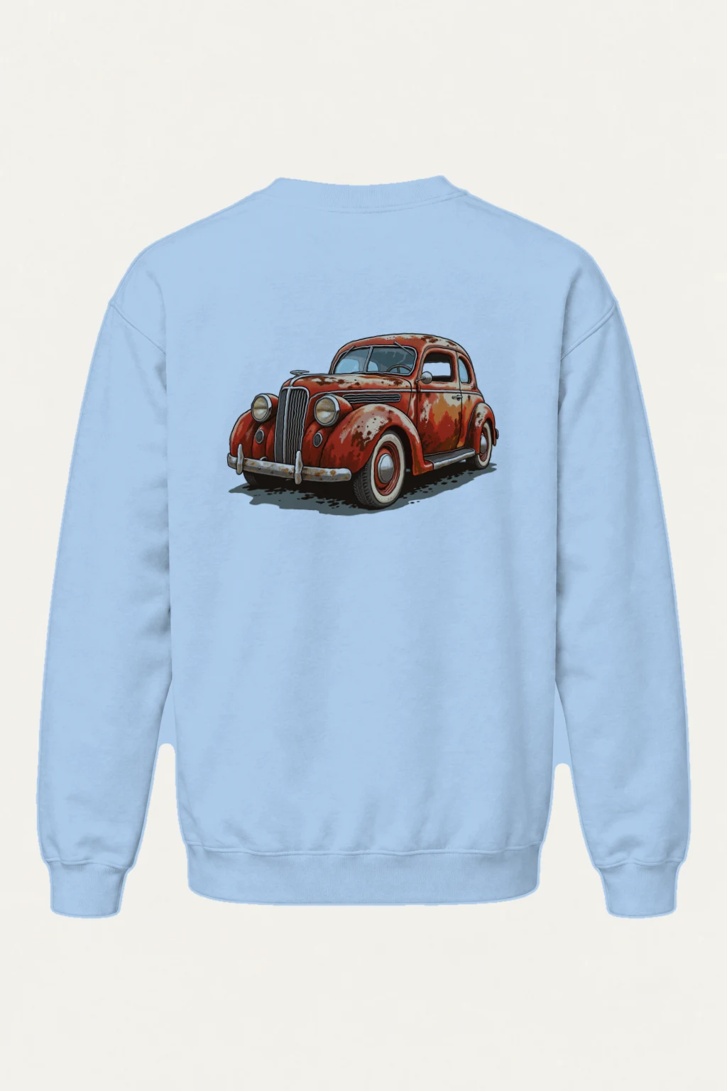 "Weathered Red Cruiser" Heavy Blend Unisex Crewneck Sweatshirt | Gildan 18000