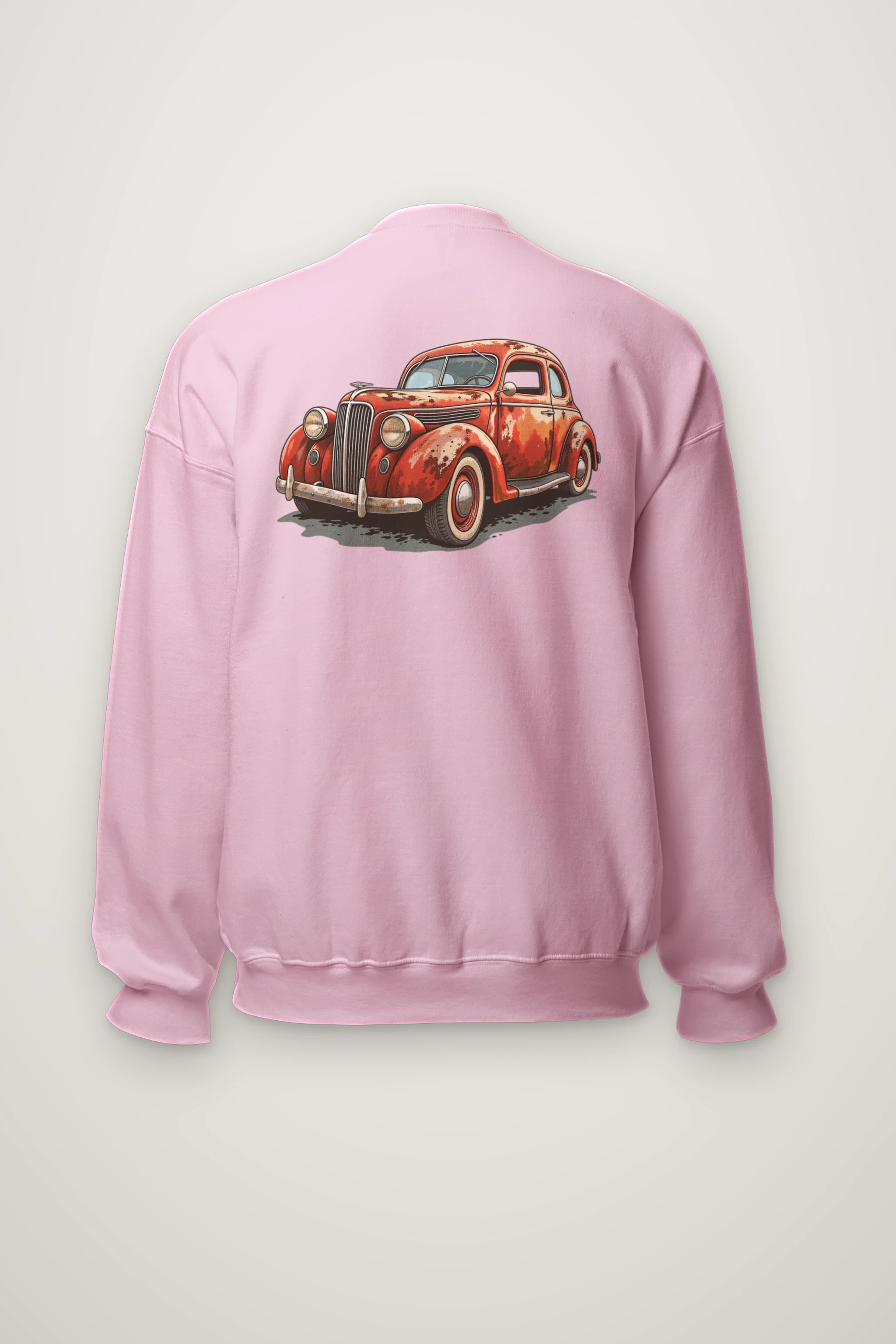 "Weathered Red Cruiser" Heavy Blend Unisex Crewneck Sweatshirt