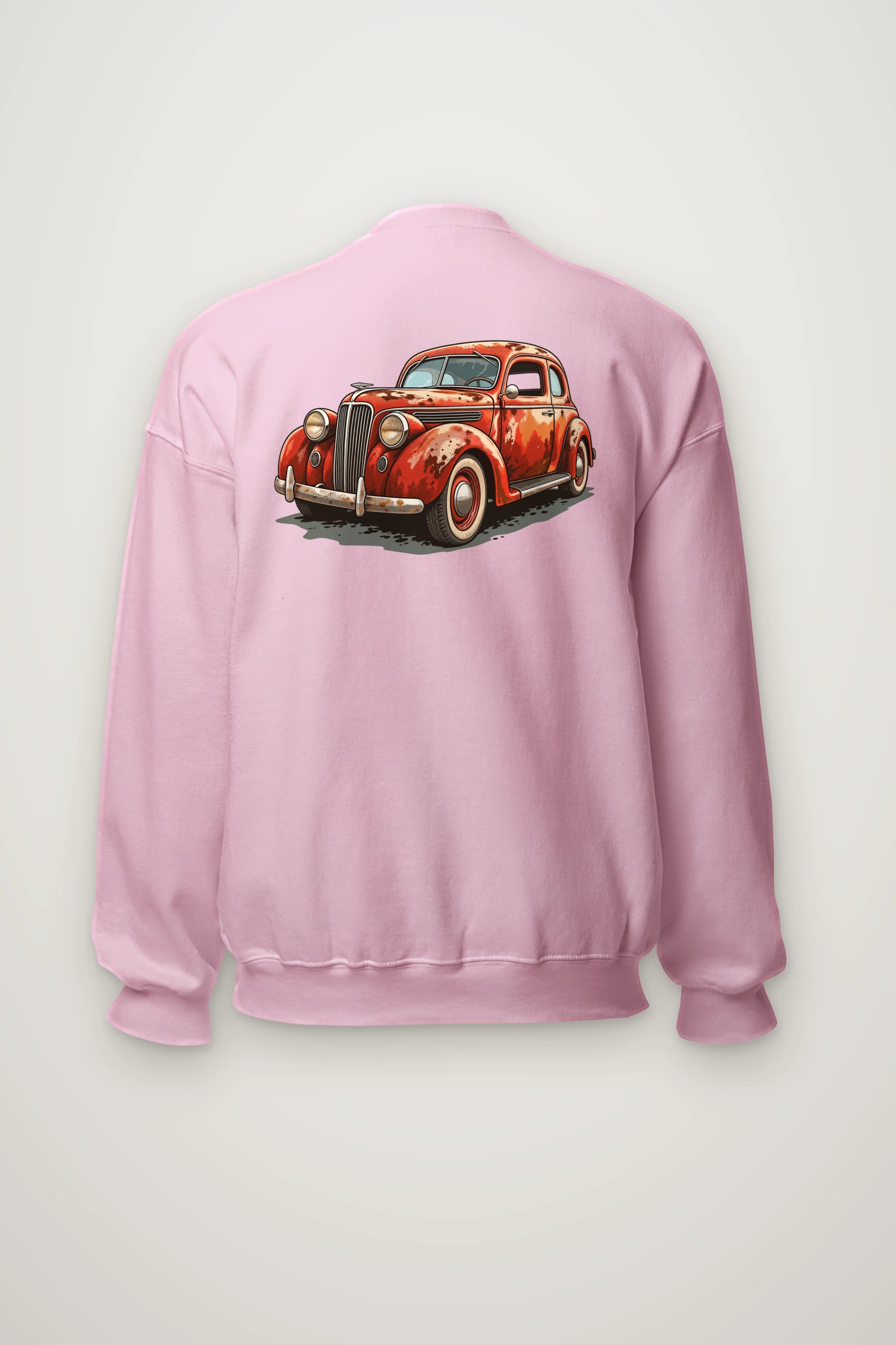 "Weathered Red Cruiser" Heavy Blend Unisex Crewneck Sweatshirt