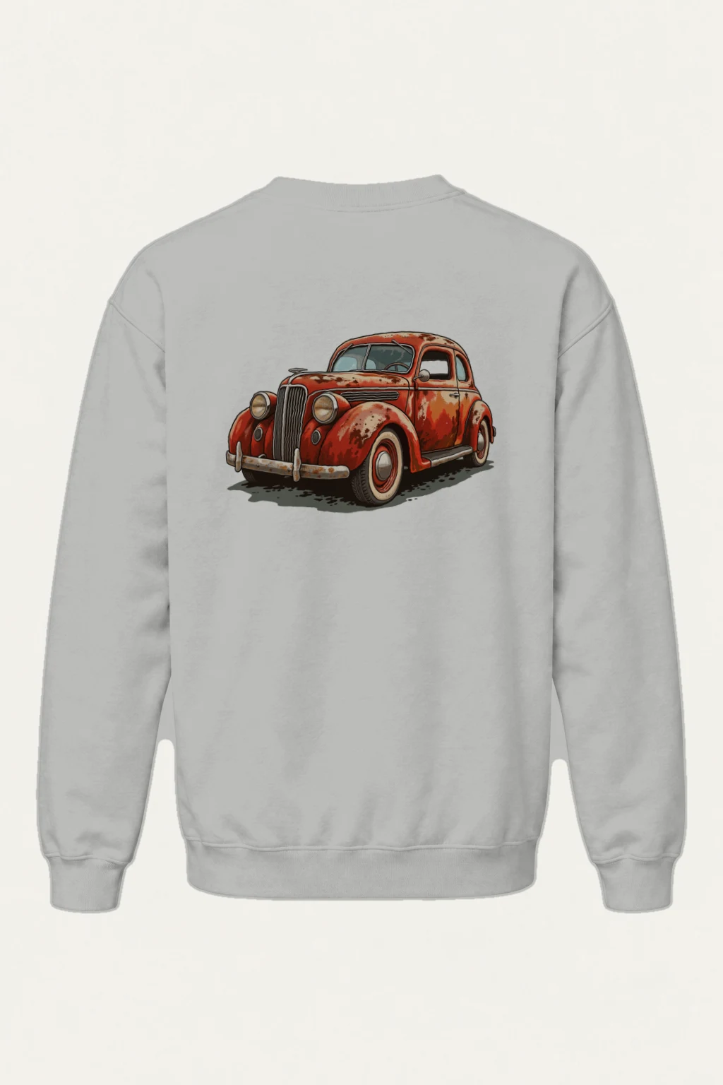 "Weathered Red Cruiser" Heavy Blend Unisex Crewneck Sweatshirt | Gildan 18000