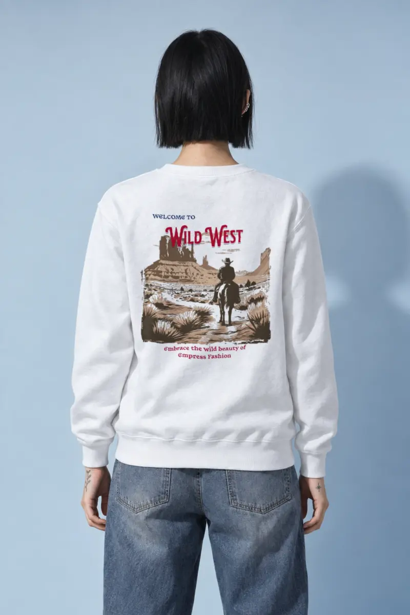 "Welcome To Wild West" Heavy Blend Unisex Crewneck Sweatshirt