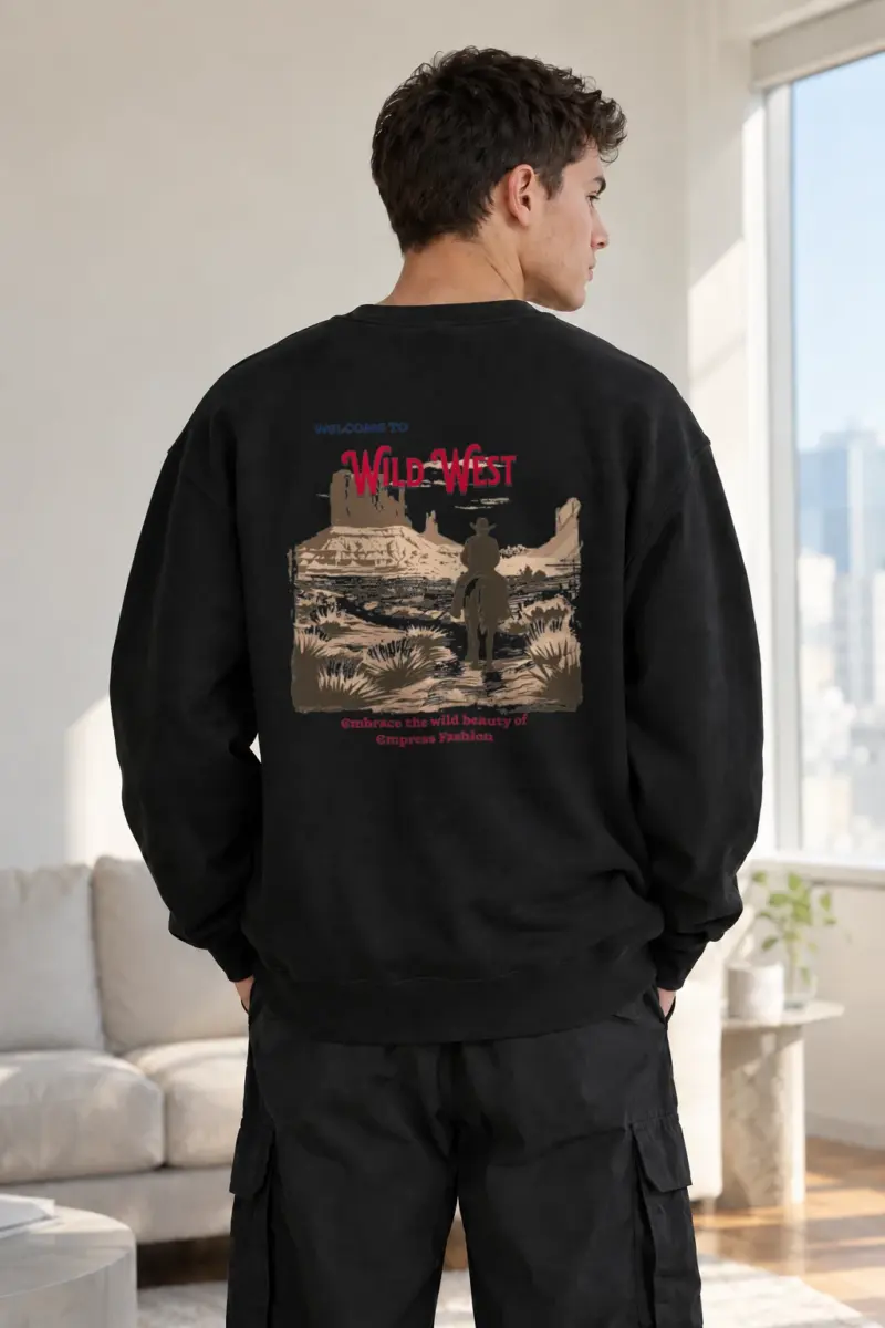 “Welcome To Wild West” Heavy Blend Unisex Crewneck Sweatshirt | Gildan 18000