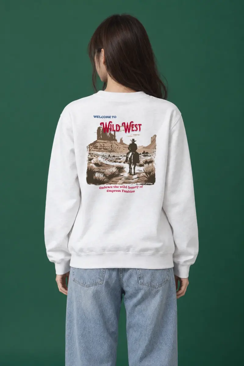 "Welcome To Wild West" Heavy Blend Unisex Crewneck Sweatshirt | Gildan 18000