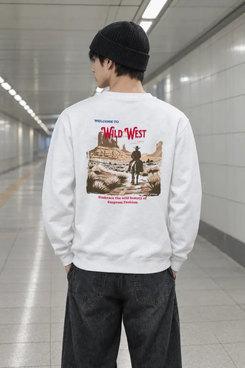 "Welcome To Wild West" Heavy Blend Unisex Crewneck Sweatshirt