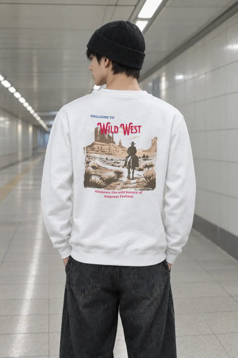 "Welcome To Wild West" Heavy Blend Unisex Crewneck Sweatshirt