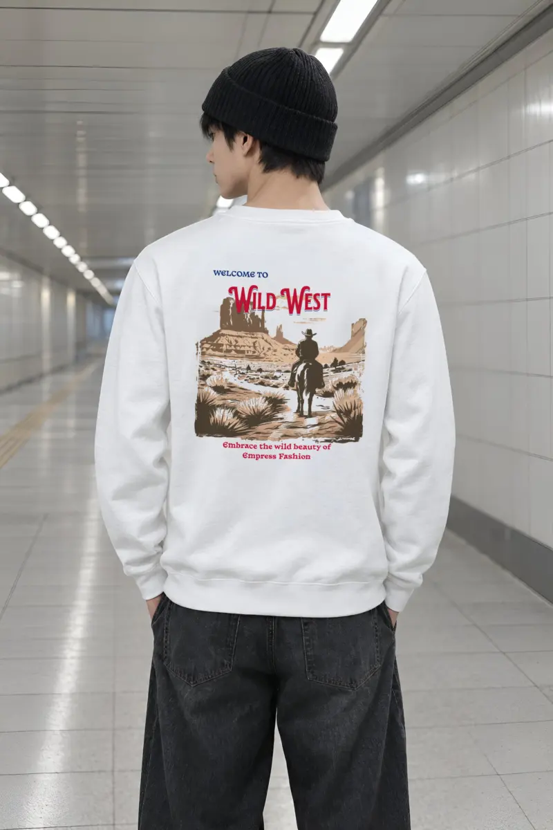 "Welcome To Wild West" Heavy Blend Unisex Crewneck Sweatshirt