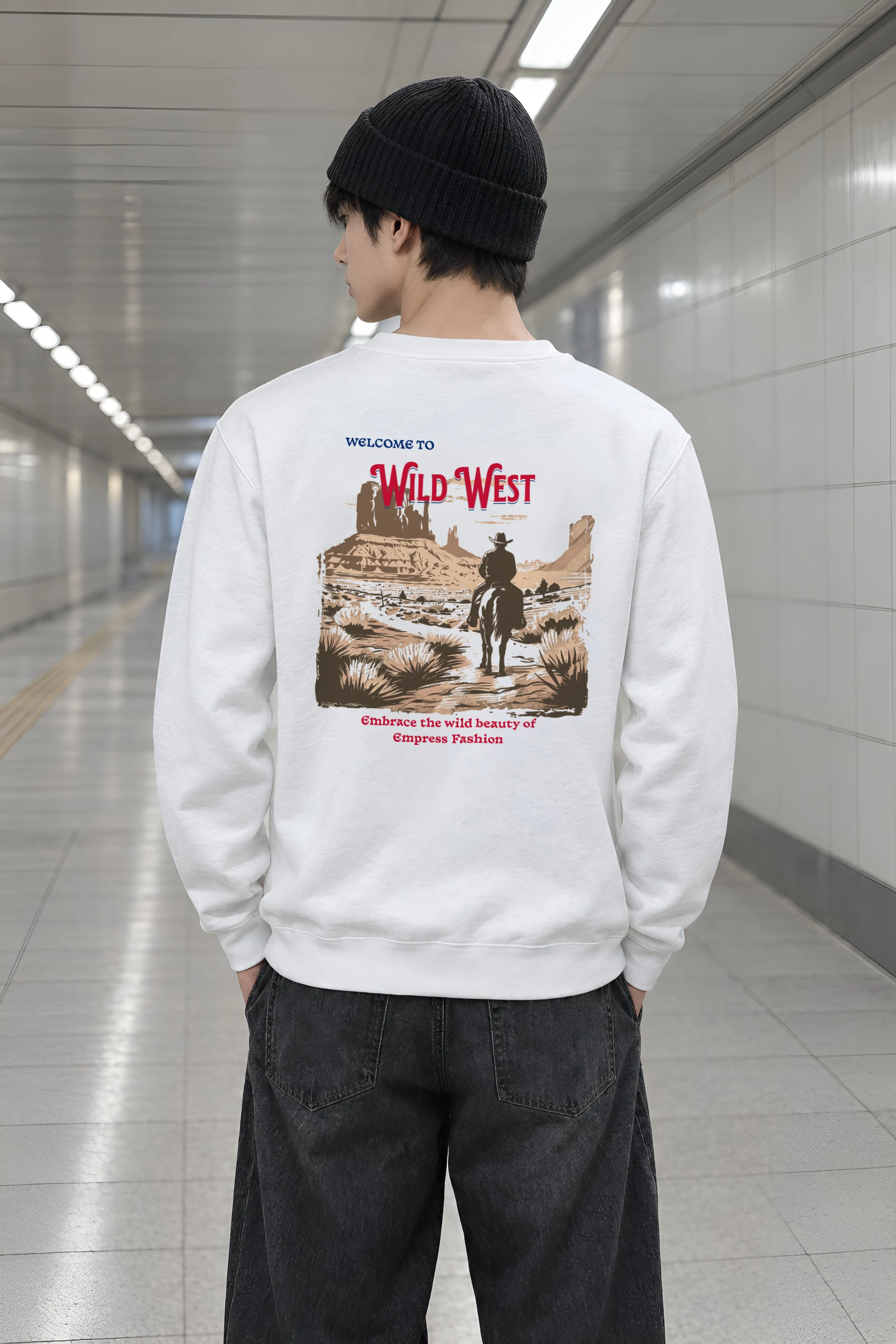 "Welcome To Wild West" Heavy Blend Unisex Crewneck Sweatshirt