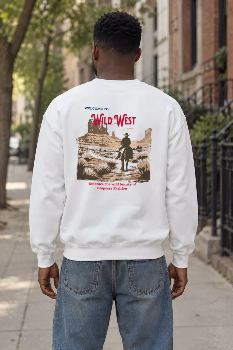 "Welcome To Wild West" Heavy Blend Unisex Crewneck Sweatshirt