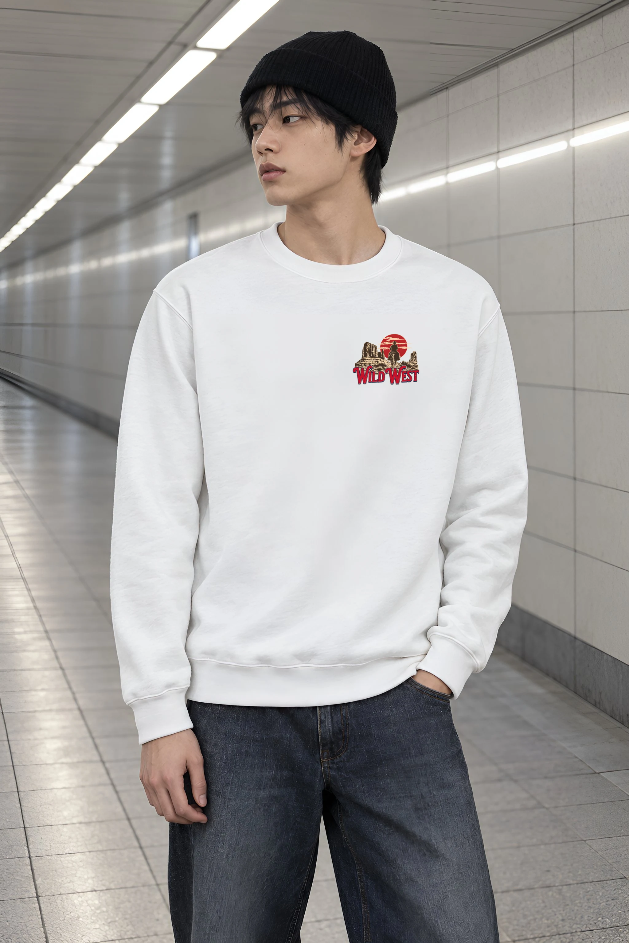 "Welcome To Wild West" Heavy Blend Unisex Crewneck Sweatshirt