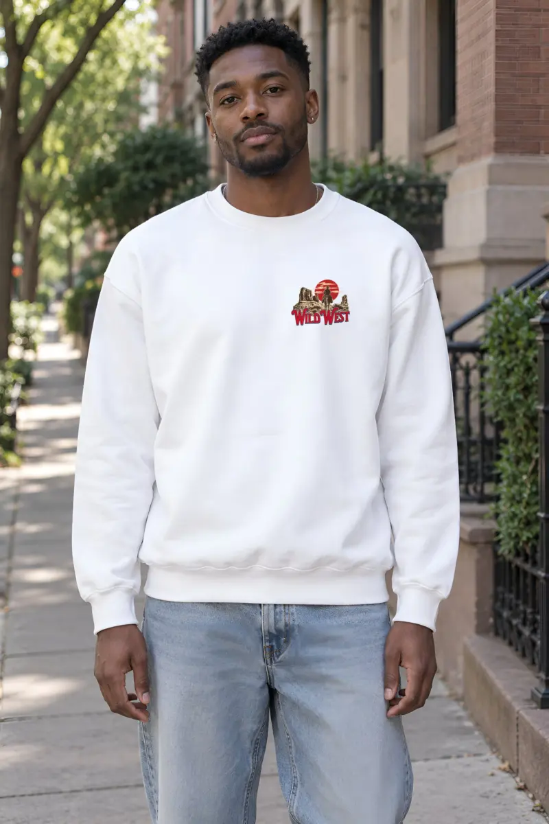 "Welcome To Wild West" Heavy Blend Unisex Crewneck Sweatshirt
